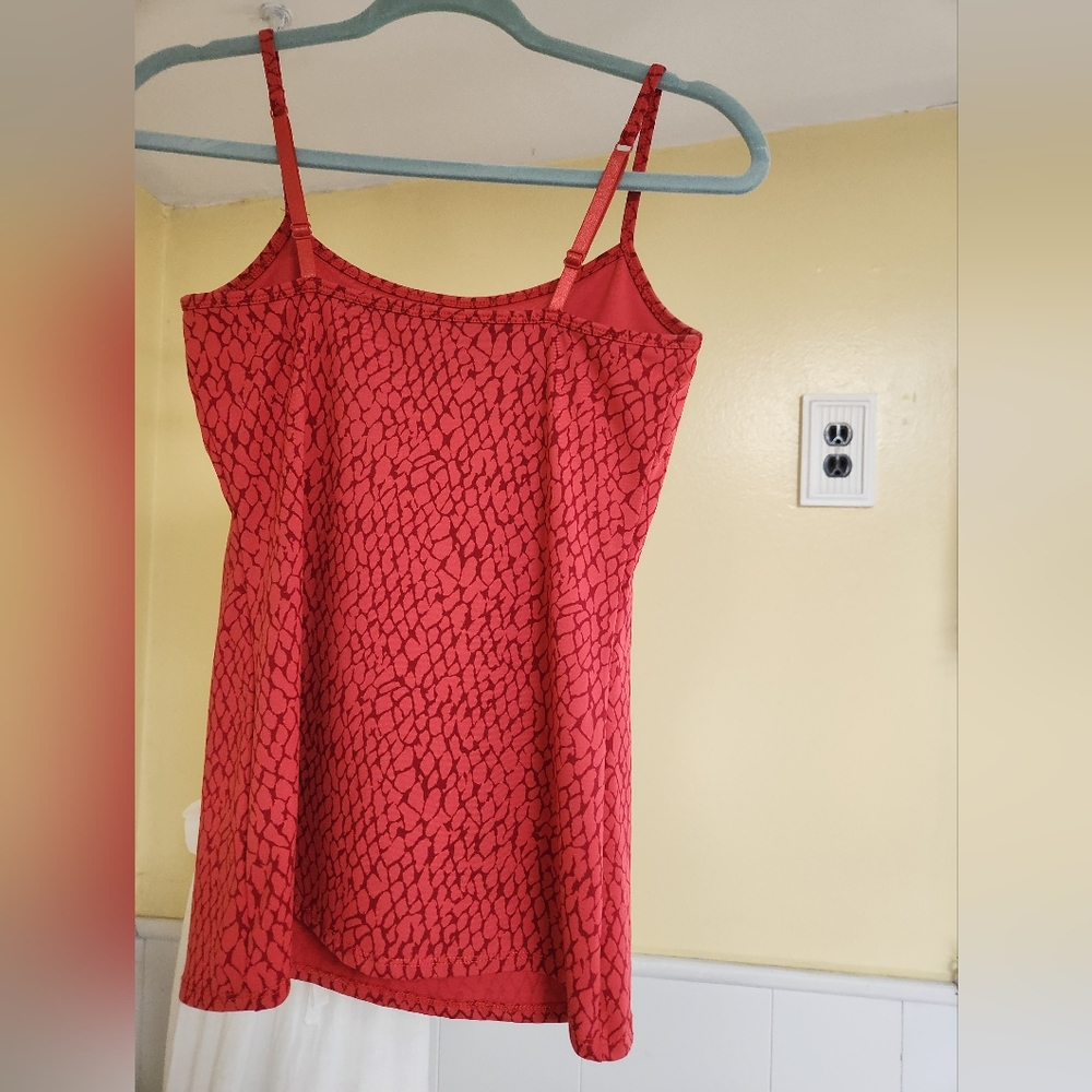 NWOT New York & Company orange animal print camisole tank top
